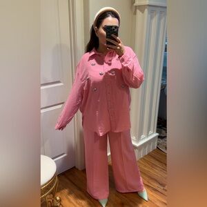 New with Tags- Pink Cotton Set (2-piece)